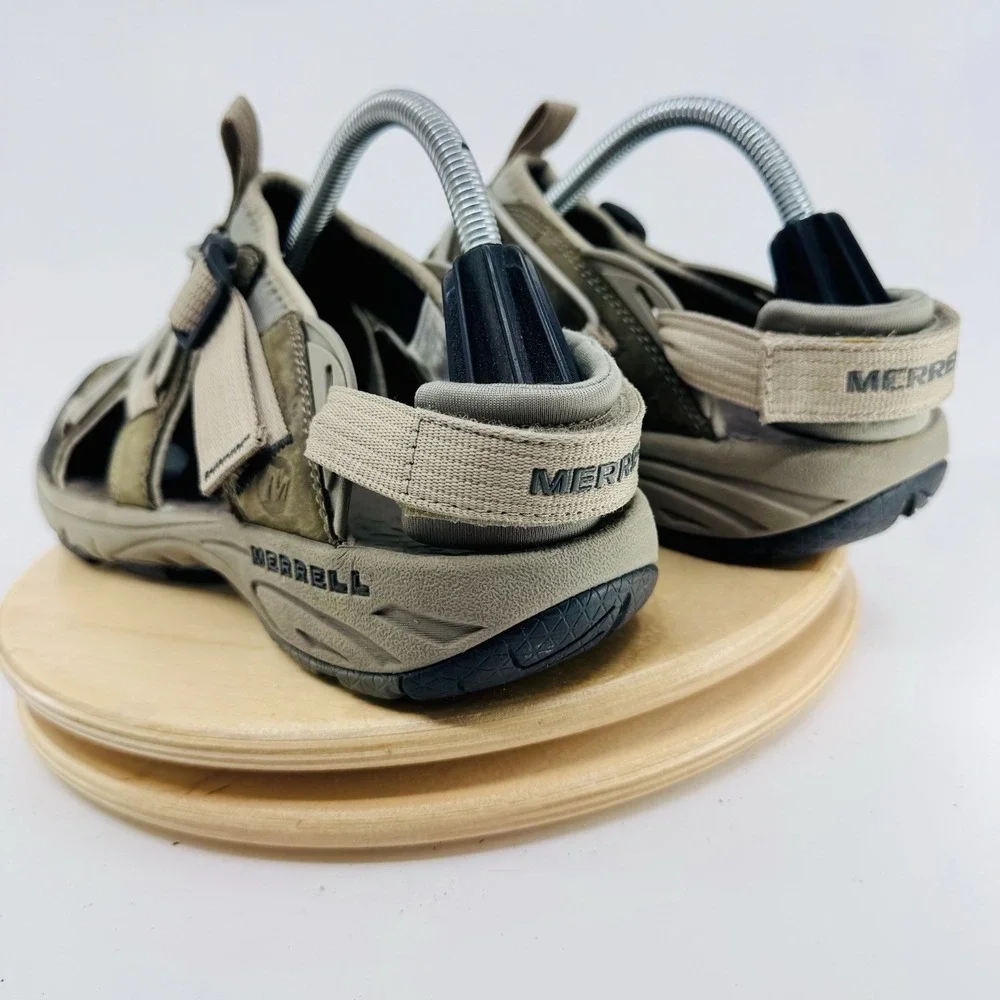 Merrell Cambrian Convert Hiking Sandals Mens 10 Olive Trail Outdoor Shoes